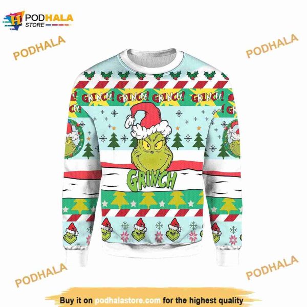 Grinch Christmas Ugly Xmas Sweater 2023, Christmas Grinch 3D Sweater