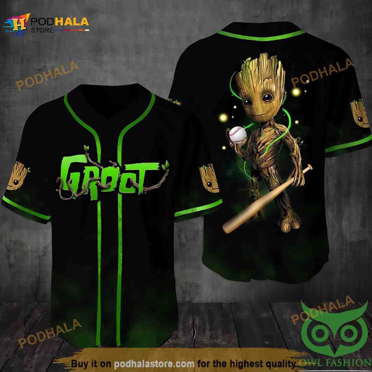 Groot Marvel 3D Baseball Jersey Shirt - Bring Your Ideas, Thoughts