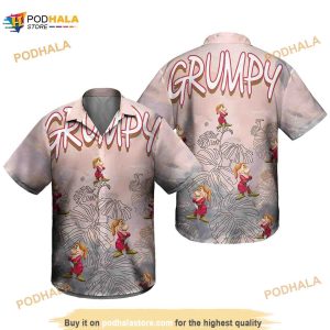 Grumpy Disney Hawaiian Shirt, Summer Tropical Funny Aloha Shirt