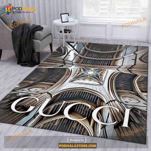 Gucci Fashion Art Fashion Brand Rug Bedroom Rug Christmas Gift Us Decor