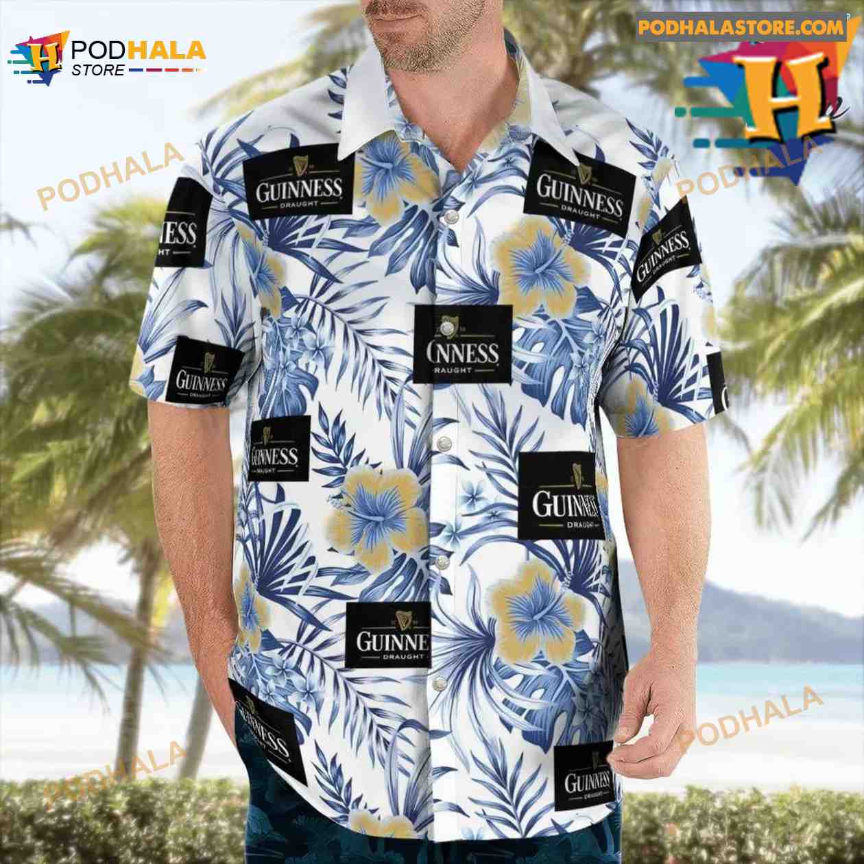 Guinness Beer Hawaiian Shirt Vintage Aloha Shirt Guinness Beer Hawaiian Shirt Vintage Aloha Shirt