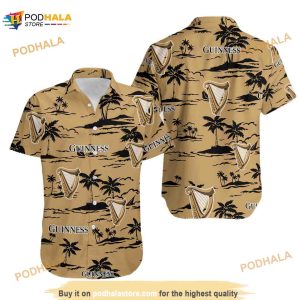 Guinness Hawaiian Beach Pattern Shirt, Hawaii Beer Shirt