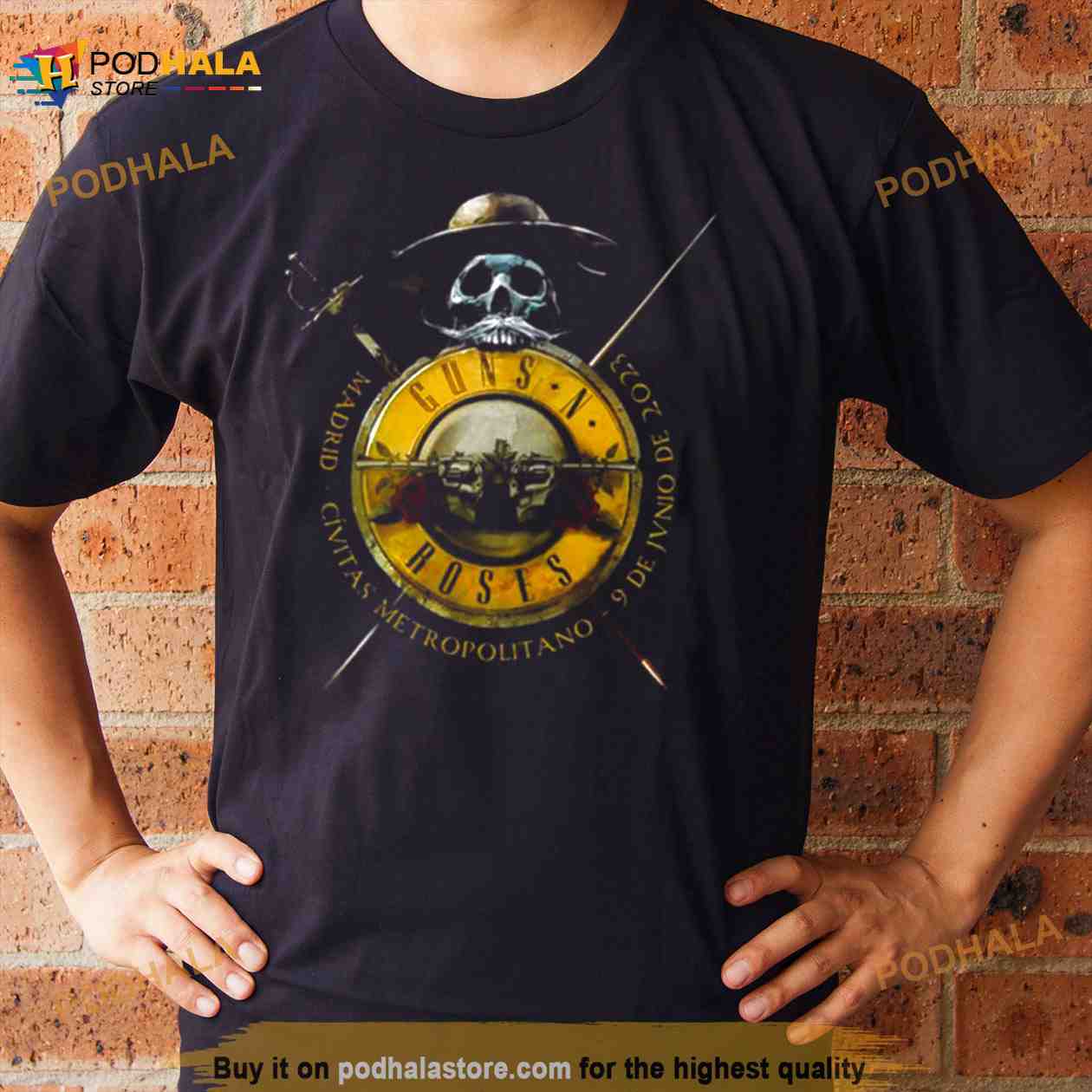 Guns N’ Roses Madrid Civitas Metropolitano 9 De Junio De 2023 Logo Shirt Guns N’ Roses Madrid Civitas Metropolitano 9 De Junio De 2023 Logo Shirt