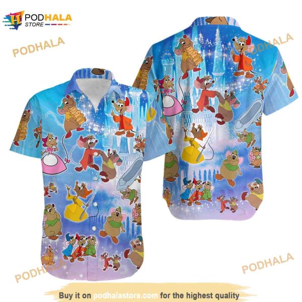 Gus-gus Funny Hawaiian Shirt, Disney Cinde Funny Aloha Shirt