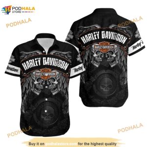 Haarley Davidson Men's 3D Funny Hawaiian Shirt