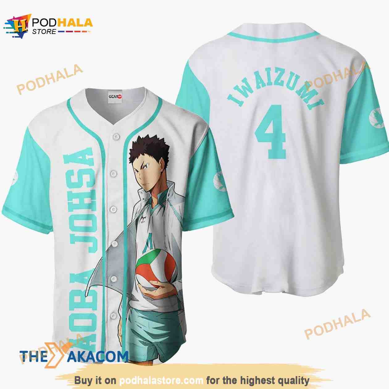Inarizaki Custom Haikyuu Anime Jersey Baseball Shirt For Fans