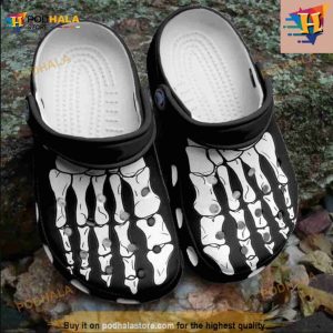 Halloween Costumes Skeleton Feet Clog Crocs Clog Shoes