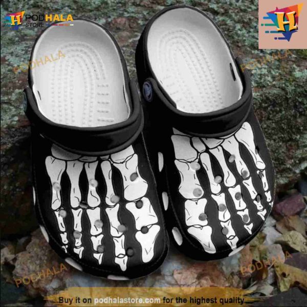 Halloween Costumes Skeleton Feet Clog Crocs Clog Shoes