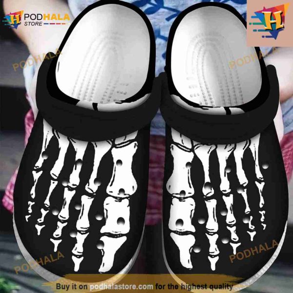 Halloween Costumes Skeleton Feet Clog Crocs Clog Shoes
