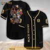 Halloween Horror Characters Black Velvet 3d Baseball Jersey