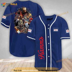 Halloween Horror Characters Hamm's Beer 3d Baseball Jersey