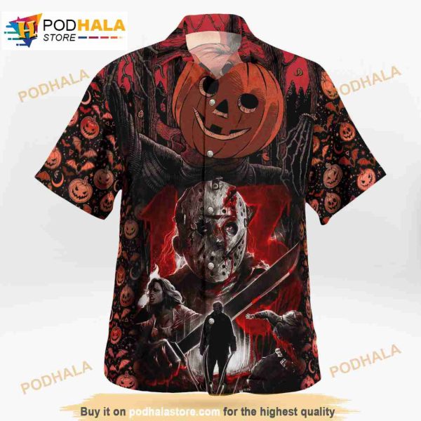 Halloween Horror Michael Myers 3D Funny Hawaiian Shirt