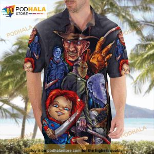 Halloween Horror Night Movies 3d Funny Hawaiian Shirt 4