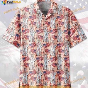 Happy 4th Of July Statue Of Liberty Hawaiian Shirt,independence Day Shirt
