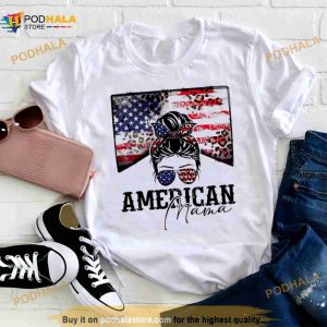 Happy 4th Of July Vintage American Mama Usa Flag Shirt 2