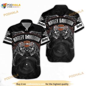 Harley Davidson 3D Unisex Hawaiian Shirt, Summer Pattern Hawaii Aloha Beach Shirt