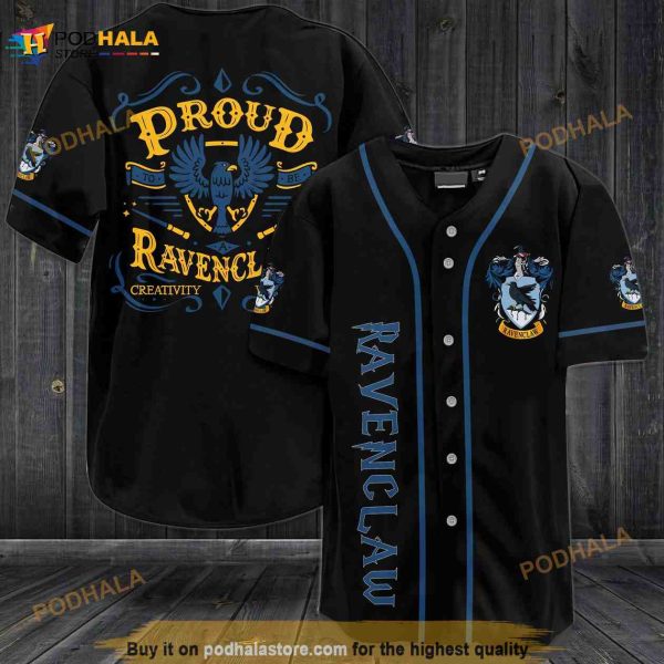 Harry Potter Proud Of Ravenclaw 3D Baseball Jersey