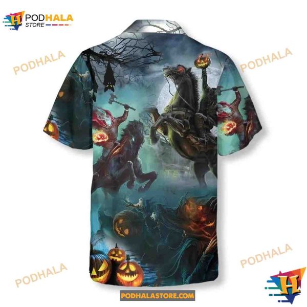 Headless Horseman Halloween Shirt For Men Hawaiian Shirt, Perfect Gift For Lover