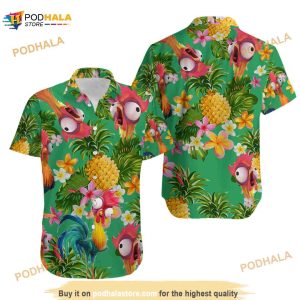 Hei Hei Chicken Hawaii Shirt, Hei Hei Moana Disney Hawaiian Shirt