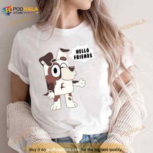Hello Friends Bluey Chip Shirt 3