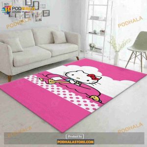 Hello Kitty 2 Rug Living Room Rug- Indoor Outdoor Rugs