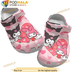 Hello Kitty Love Bat Queen Cute 3D Crocs Clog Shoes, Funny Crocs