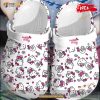 Hello Kitty So Cute Pink White Crocs Classic Clog Shoes