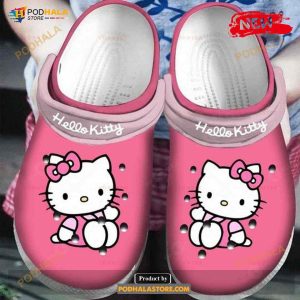 Hello Kitty Unisex Fashion Style For Man Women Crocs Clog Shoes