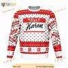 Hello My Name Is Karen Ugly Christmas Sweater, Funny Xmas Gifts