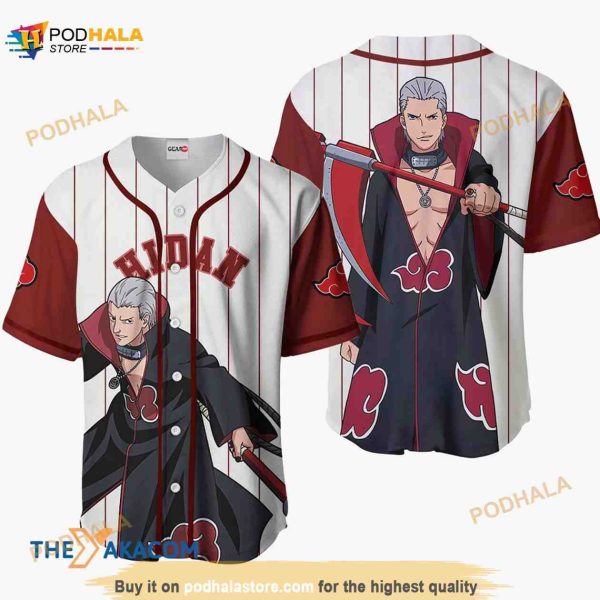 Hidan Akatsuki Anime Sport Style 3D Baseball Jersey Shirt