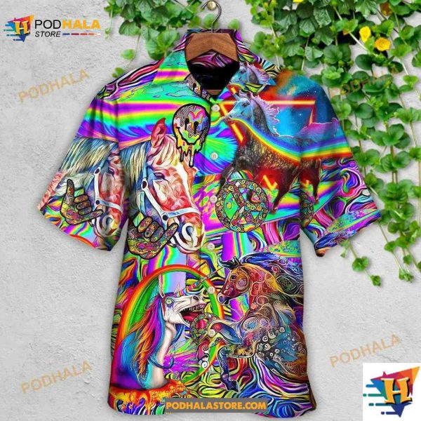 Hippie Horse Run For You Hawaiian Shirt, Gifts For Horse Lovers