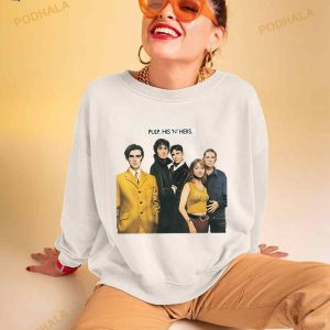 His N Hers Vinyl 90s Pulp Band Shirt 3