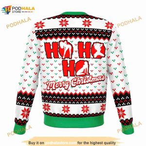 Ho Ho Ho Ugly Christmas 3D Sweater, Funny Xmas Gifts