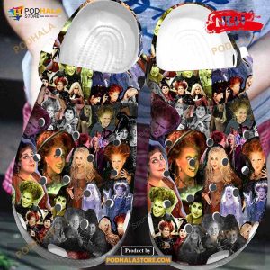 Hocus Pocus Witch Characters Halloween Crocs Classic Clog Shoes