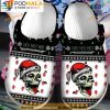 Hohoho Skull Ugly Pattern Christmas 3D Crocs, Funny Crocs