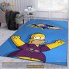 Homer Simpson Vs Baltimore Ravens NFL Area Rug For Christmas Bedroom Rug Home Decor Floor Decor