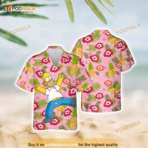 Homer-simpson Funny Hawaiian Shirt, Mother's Day Gift