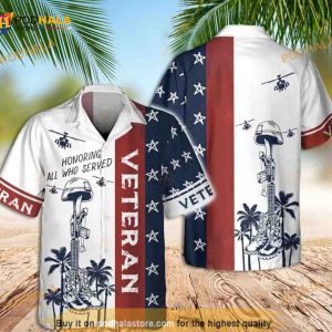 Honoring All Who Served Veteran Best Hawaiian Shirt