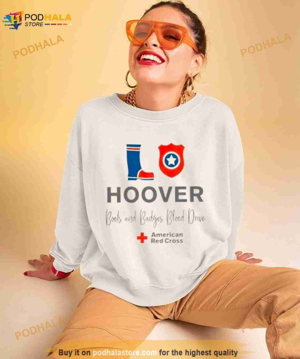 Hoover Boots and Badges Blood Drive Shirt