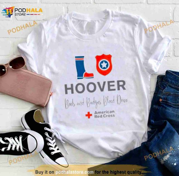 Hoover Boots and Badges Blood Drive Shirt