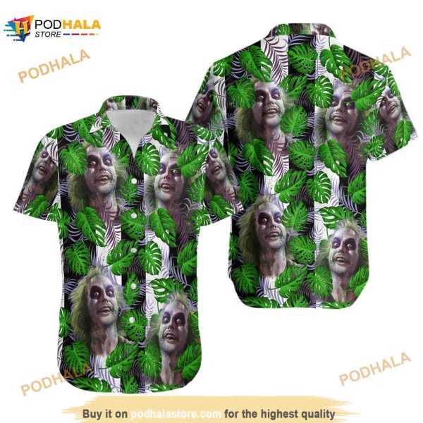 Horror Beetlejuice Aloha Hawaiian Shirt
