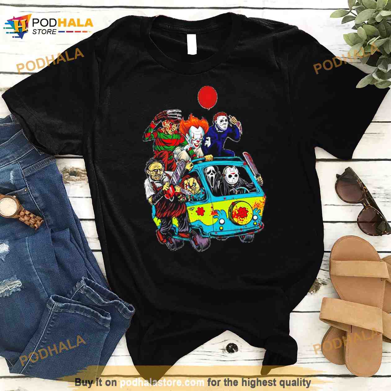Horror character driving car Shirt Horror character driving car Shirt