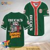Horror Freddy Jason Drinking Buddies Beck's Beer 3D Baseball Jersey