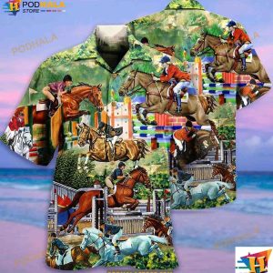 Horse And Human Funny Hawaiian Shirt Gifts For Horse Lovers 2