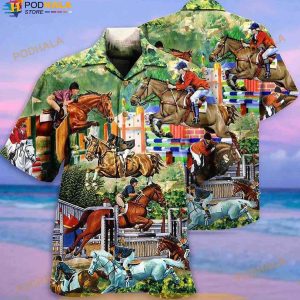 Horse And Human Hawaiian Shirt, Horse Lovers Gift