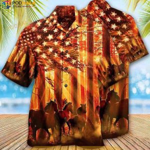 Horse Born To Rides Hawaiian Shirt, Horse Lovers Gift