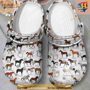 Horse Breeds Classic Crocs Clog Shoes