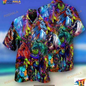 Horse Colorful In Life Hawaiian Shirt, Gifts For Horse Lovers