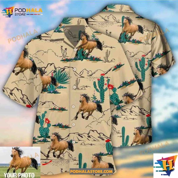 Horse Desert Hawaiian Shirt, Gifts For Horse Lovers