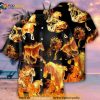 Horse Fire Forse Black Style Hawaiian Shirt, Horse Lovers Gift